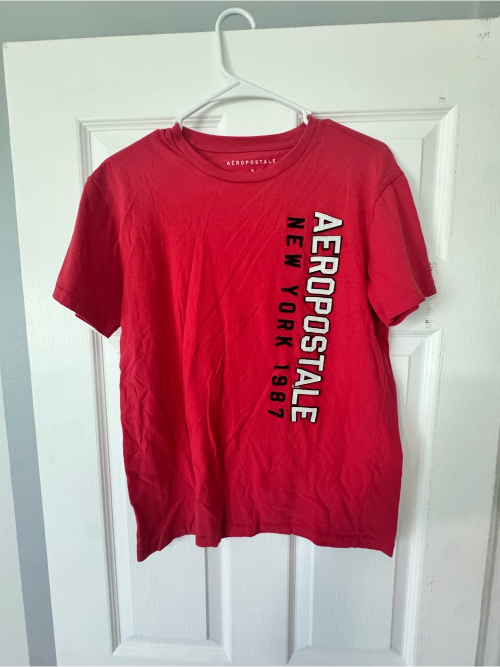 Aeropostale Red Short-Sleeve Logo Tee